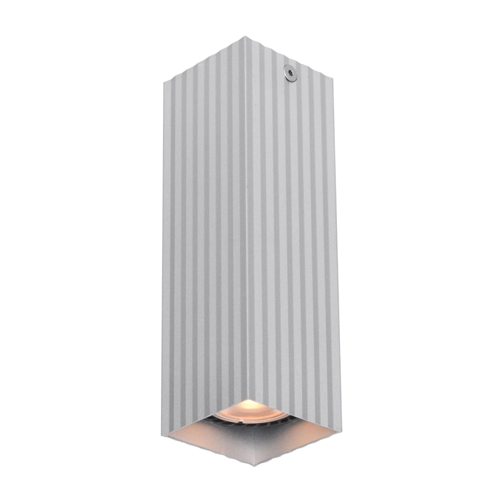 Spot soffitto quadrato alluminio 17cm GU10 10W Italux