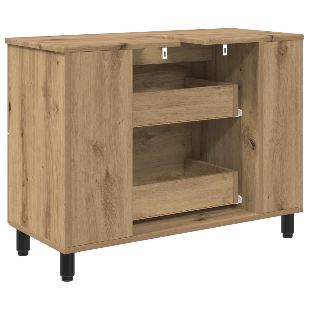 Mobiletto da bagno Rovere Artigianale 80 x 35 x 60 cm