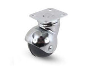 4pz ruote sferiche gomma piastra girevole"165"  mm40 piastra mm40x40 mm63h cod:ferx.fer218450