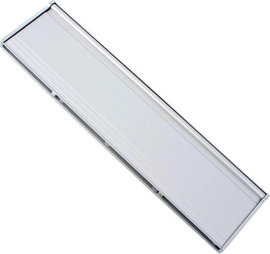 Copri porta lettere interno metallico con coperchio - alluminio - 293mm x 77mm - copri porta lettere - coperchio
