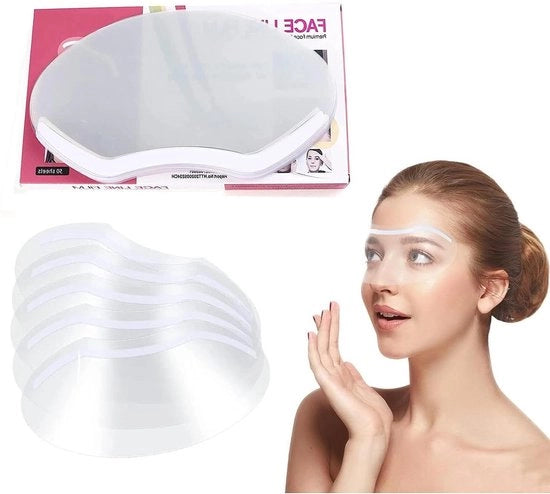 Kits di protezione per capelli - Visiera trasparente - 50 pezzi - Protezione per capelli - Copertura per viso - Materiali in plastica - Protezione per capelli per parrucchieri - Visiera trasparente e morbida