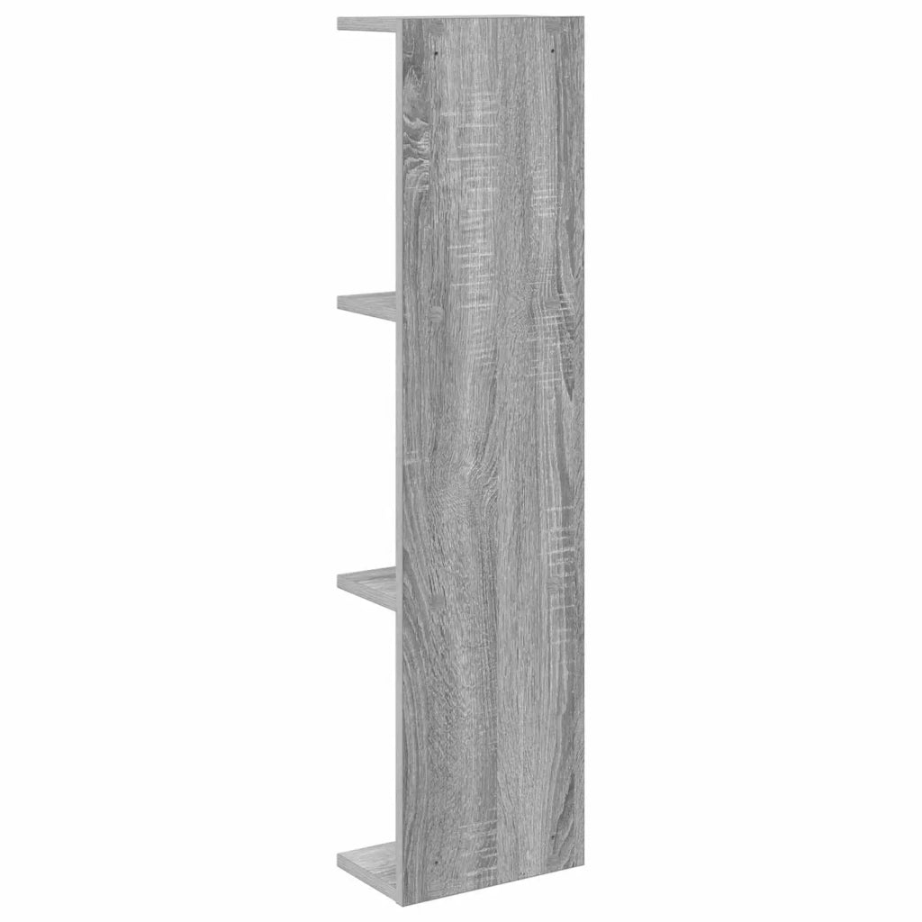 Scaffale da parete 2 pz Sonoma grigio 25 x 15 x 100 cm 8012391