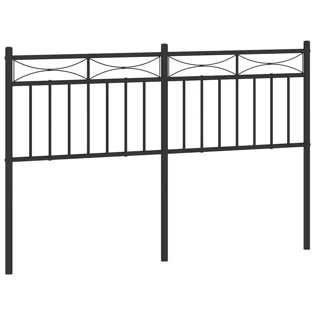 Testiera in Metallo Nero 135 cm