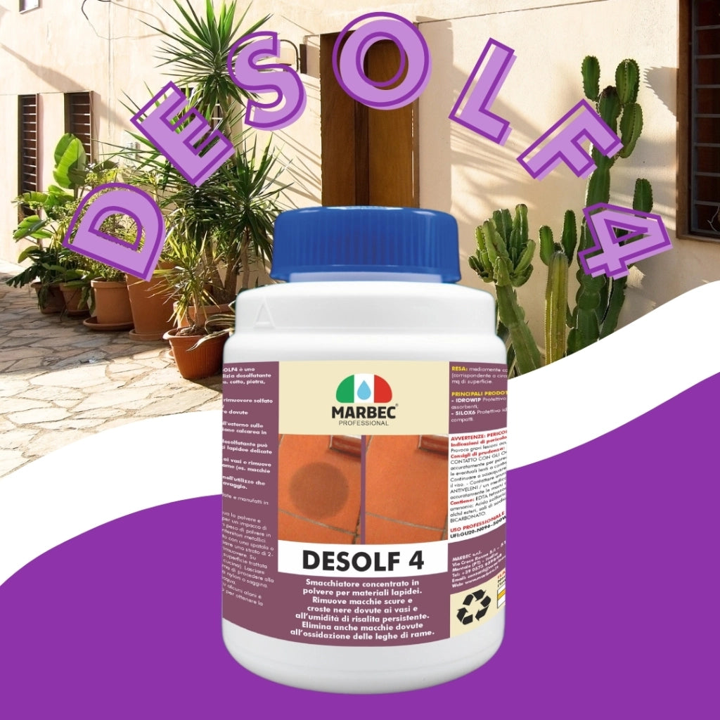 Smacchiatore per materiali lapidei DESOLF4   250GR