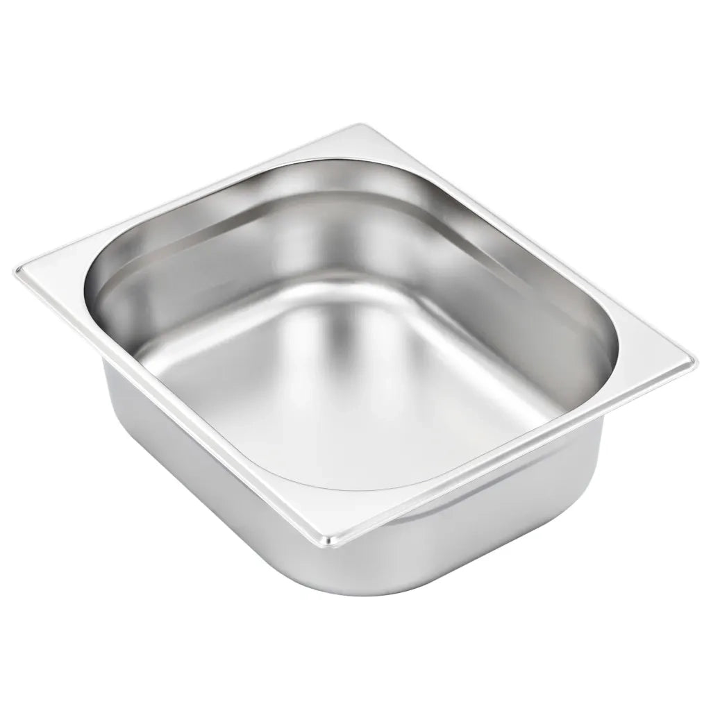 Contenitori Gastronorm 4 pz GN 1/2 100 mm in Acciaio Inox 50888