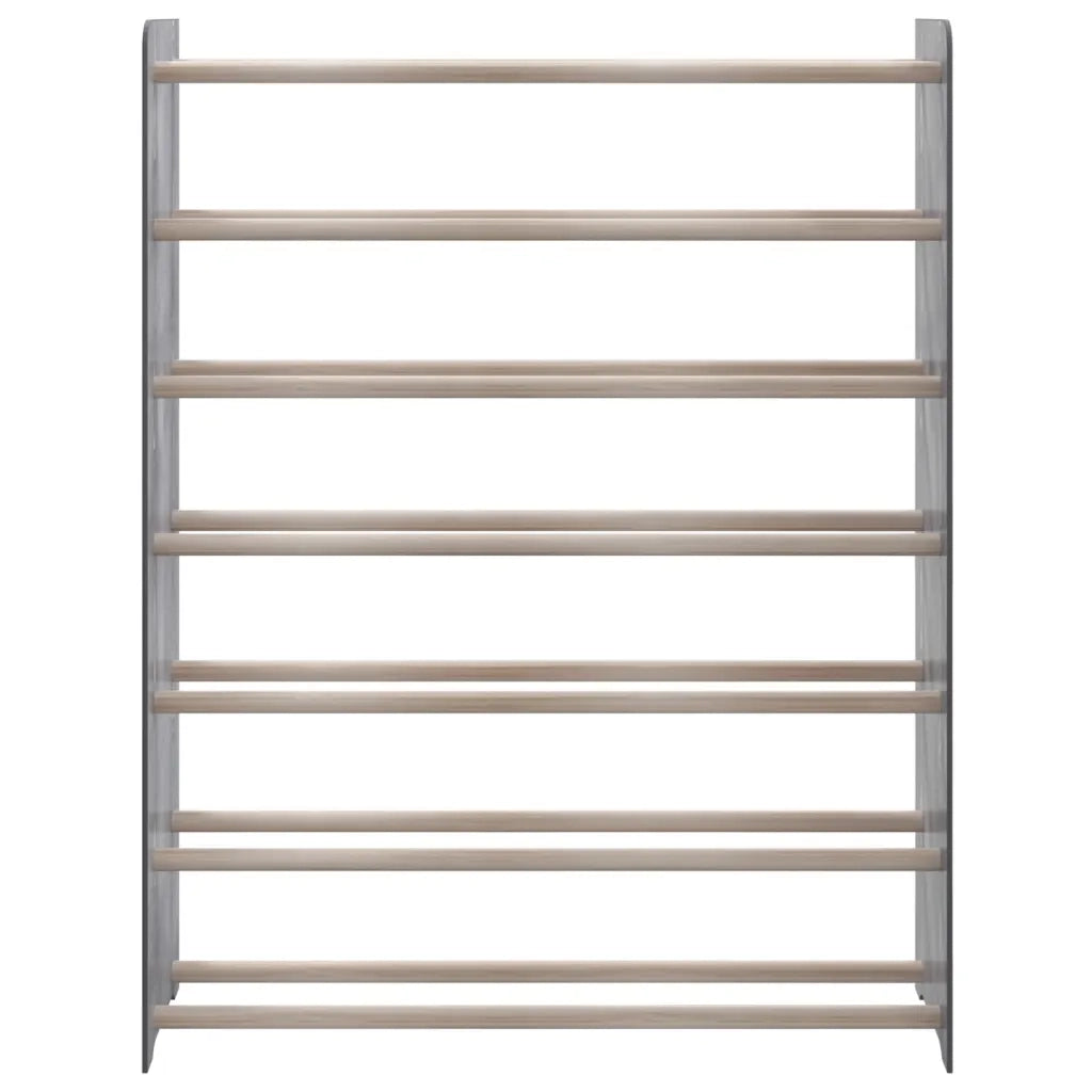 Scarpiera Grigia 90x24x117 cm in Legno Multistrato 327356