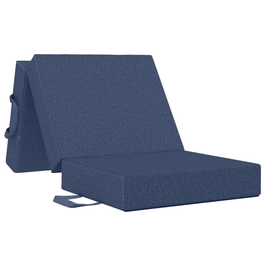 Divano Letto Pieghevole 75 x 63 x 45 cm Blu 900141