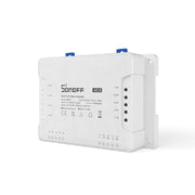 SONOFF 4CHR3  Canali Montaggio su barra DIN Interruttore Wi-Fi per Realizzazione Impianto Domotica Fai-Da-Te (Smart Home DIY), Controllo Remoto di Quattro Elettrodomestici Indipendenti