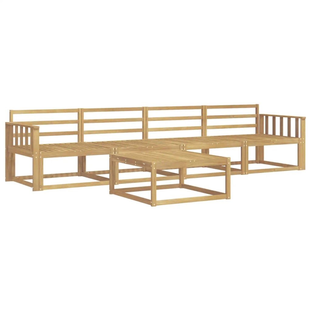 Set di divani da esterno 5 pcs Bianco 79 x 79 x 37 cm 3386018