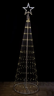 ALBERO 3D 262 MICROLED CM.200 H CON PUNTALE A STELLA