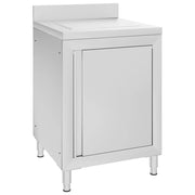 Mobile da cucina professionale 96 cm con scolapiatti acciaio inox 02_0000003