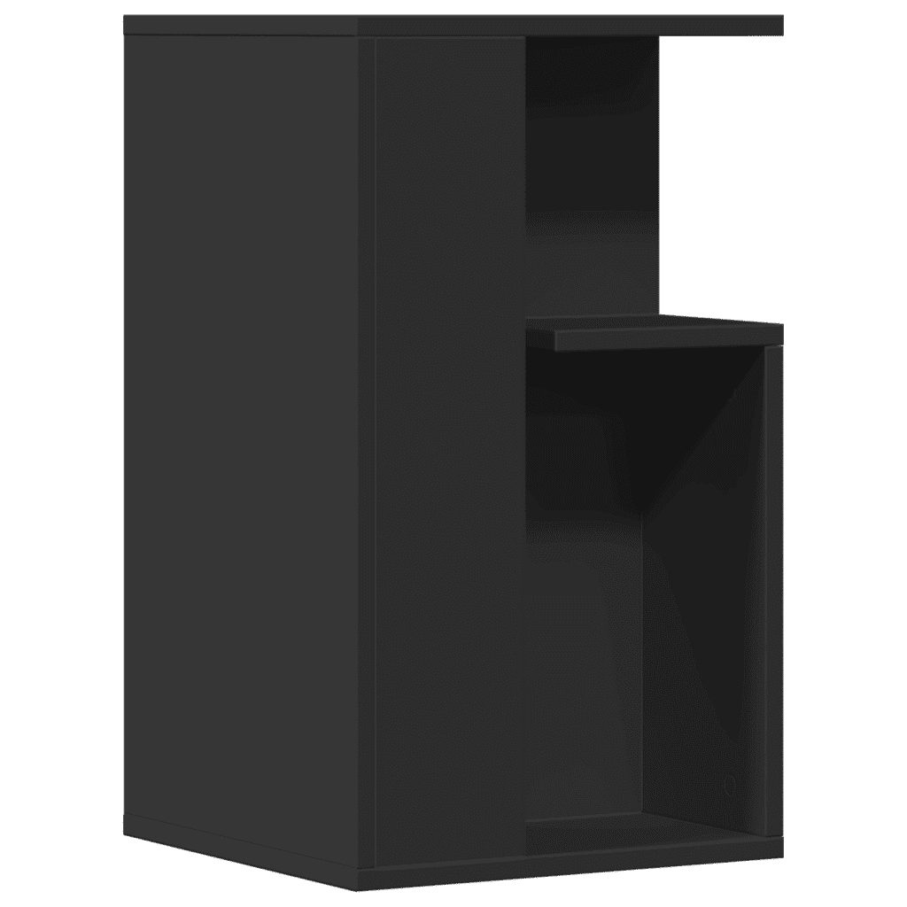 Tavolino Nero 35x35x60 cm in Legno Multistrato 840738