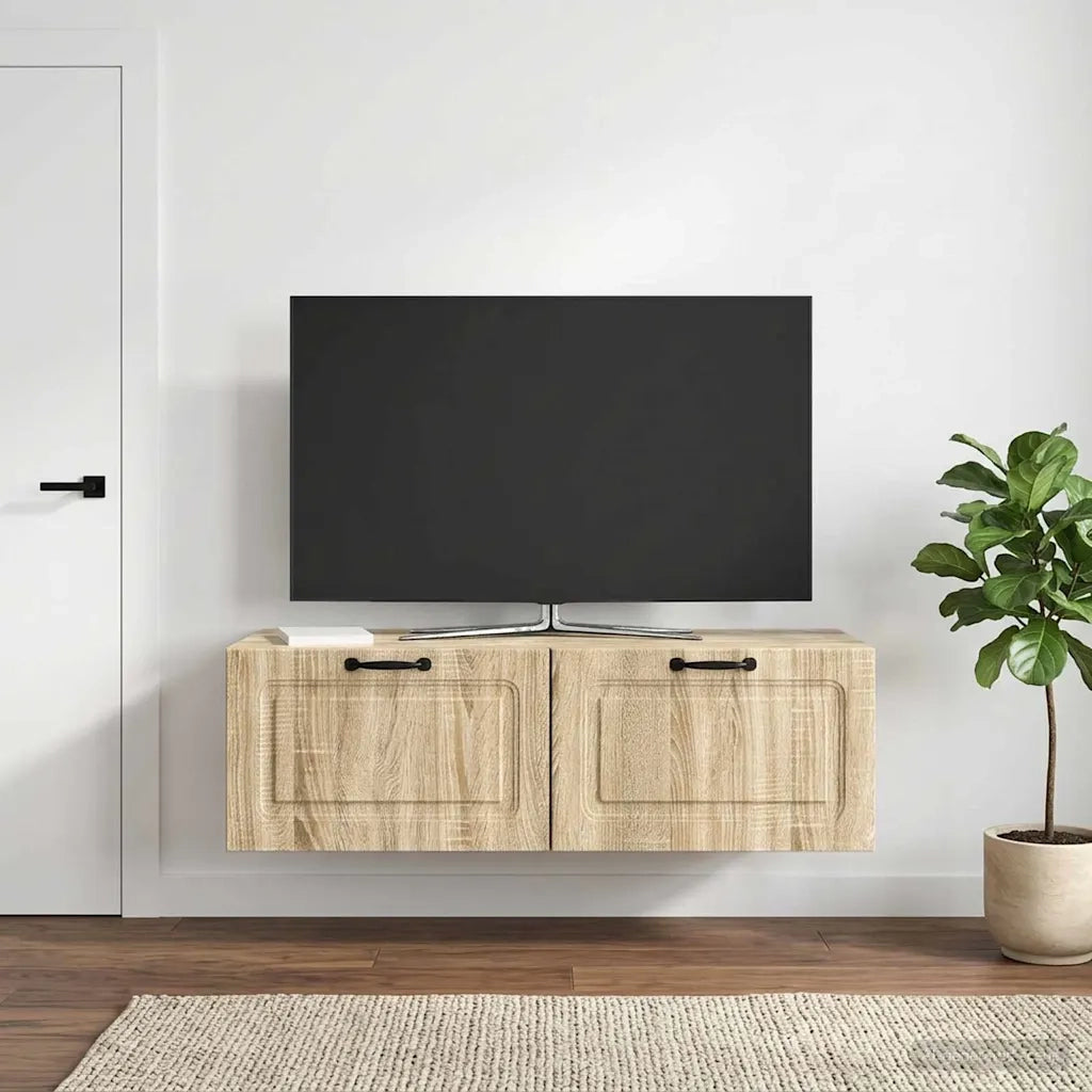 Mobile Porta TV da Muro Rovere Sonoma 98 x 41 x 30 cm 899377