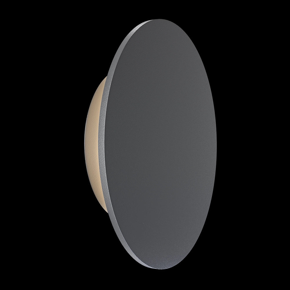 Lampada Da Parete Moderna Da Esterno Metallo Grafite Luce Led 12W Ip65
