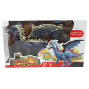 Trade Shop - Draghi Di Fuoco Dinosauro Cammina Con Luci Suoni Giocattolo Gioco Bambini -