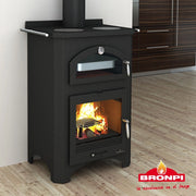 Cucina a Legna con Forno 700x470h1005 Monza 14 KW Bronpi