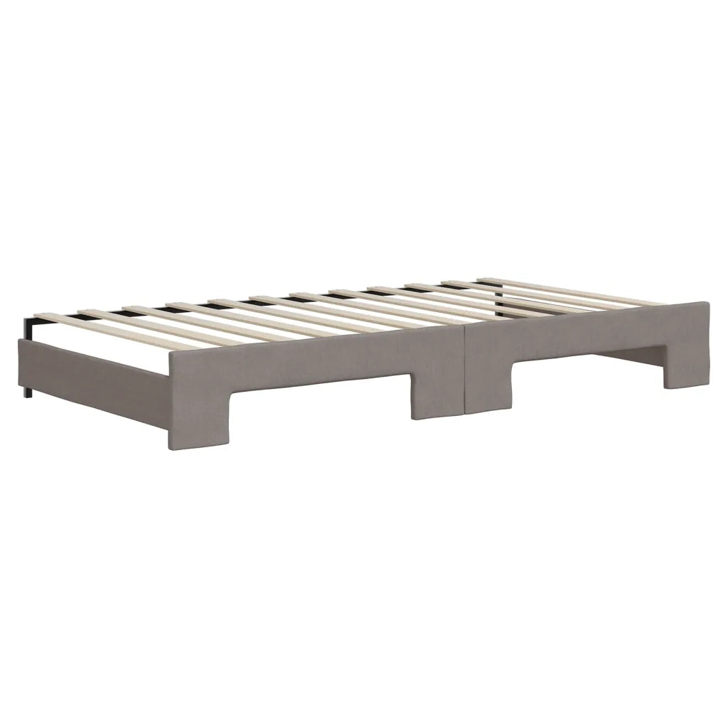 Divano Letto con Letto Estraibile-Sofa Letto-Daybed Tortora 100x200 cm in Tessuto 381879