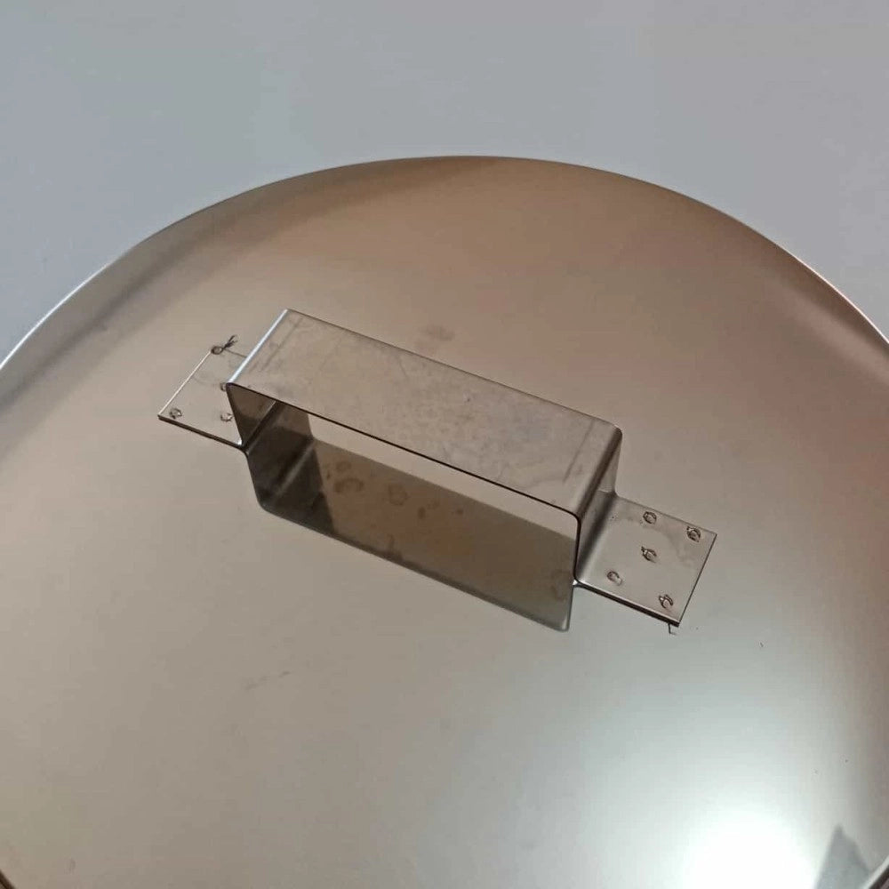 Tappo inox di 100 - de 150mm doppia parete cieco senza spurgo per scarico condensa