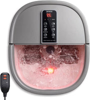 Apparecchio massaggiante pedi per il bagno - riscaldamento rapido - massaggio automatico - getti di aria potenti - rulli massaggi Shiatsu - pedicure - piedi stanchi - tempo regolabile - temperatura regolabile Apparecchio massaggiante elettrico per i piedi