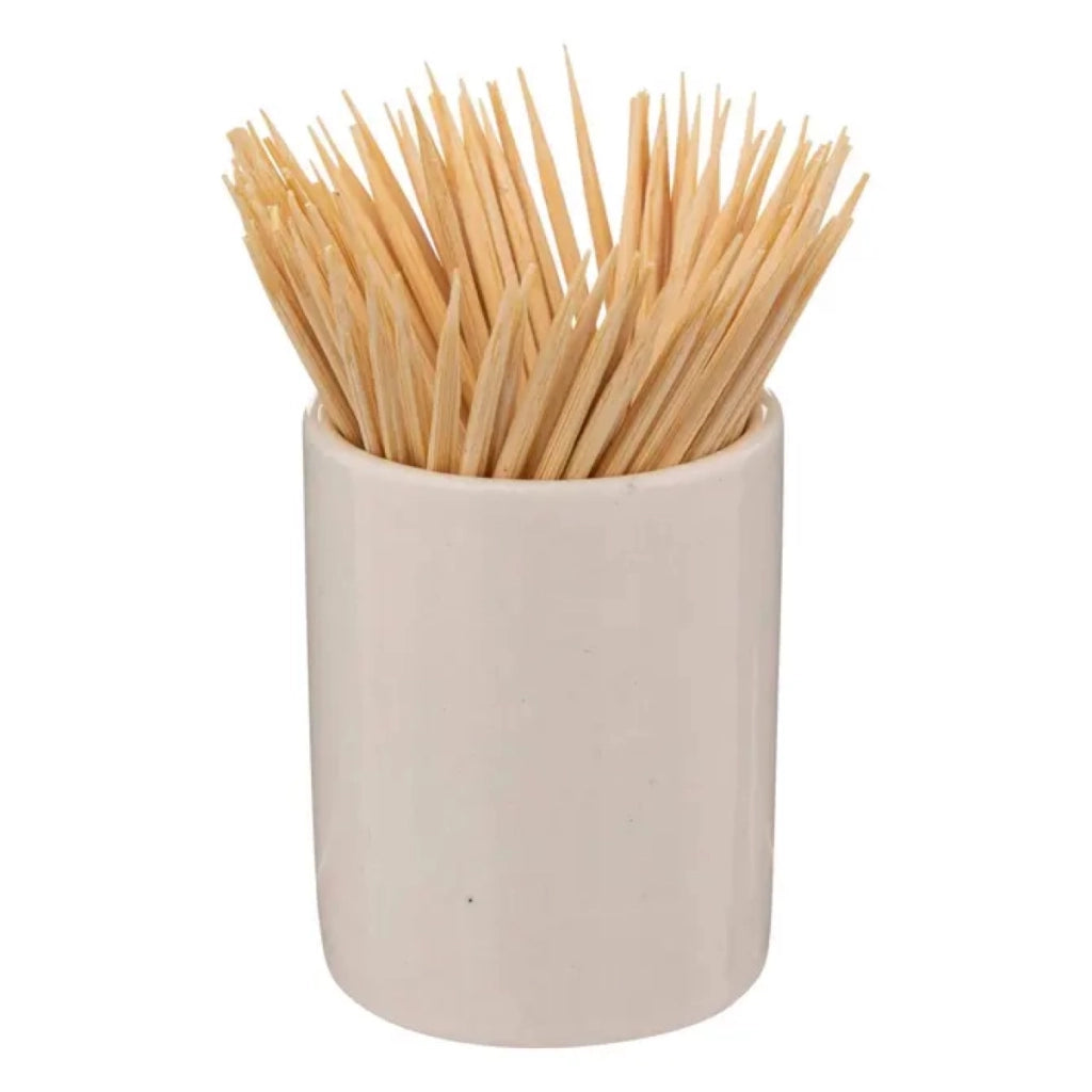 Set Aperitivo Ceramica Bianca 7 Pezzi