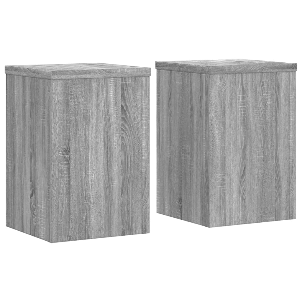 Portavasi mobili per fiori set da 2 legno ingegnerizzato Sonoma grigio 02_0045365