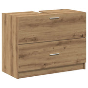 Mobile da Bagno | Armadio da bagno con cassetto Rovere artigianale 78 x 37 x 59 cm