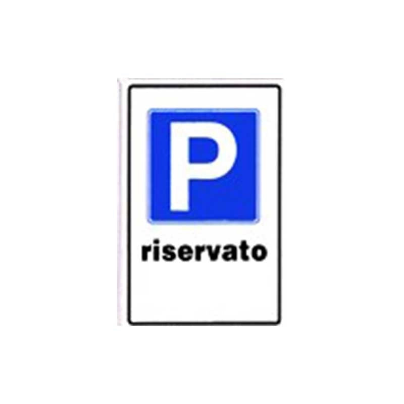 Cartello parcheggio riservato cm 20X30