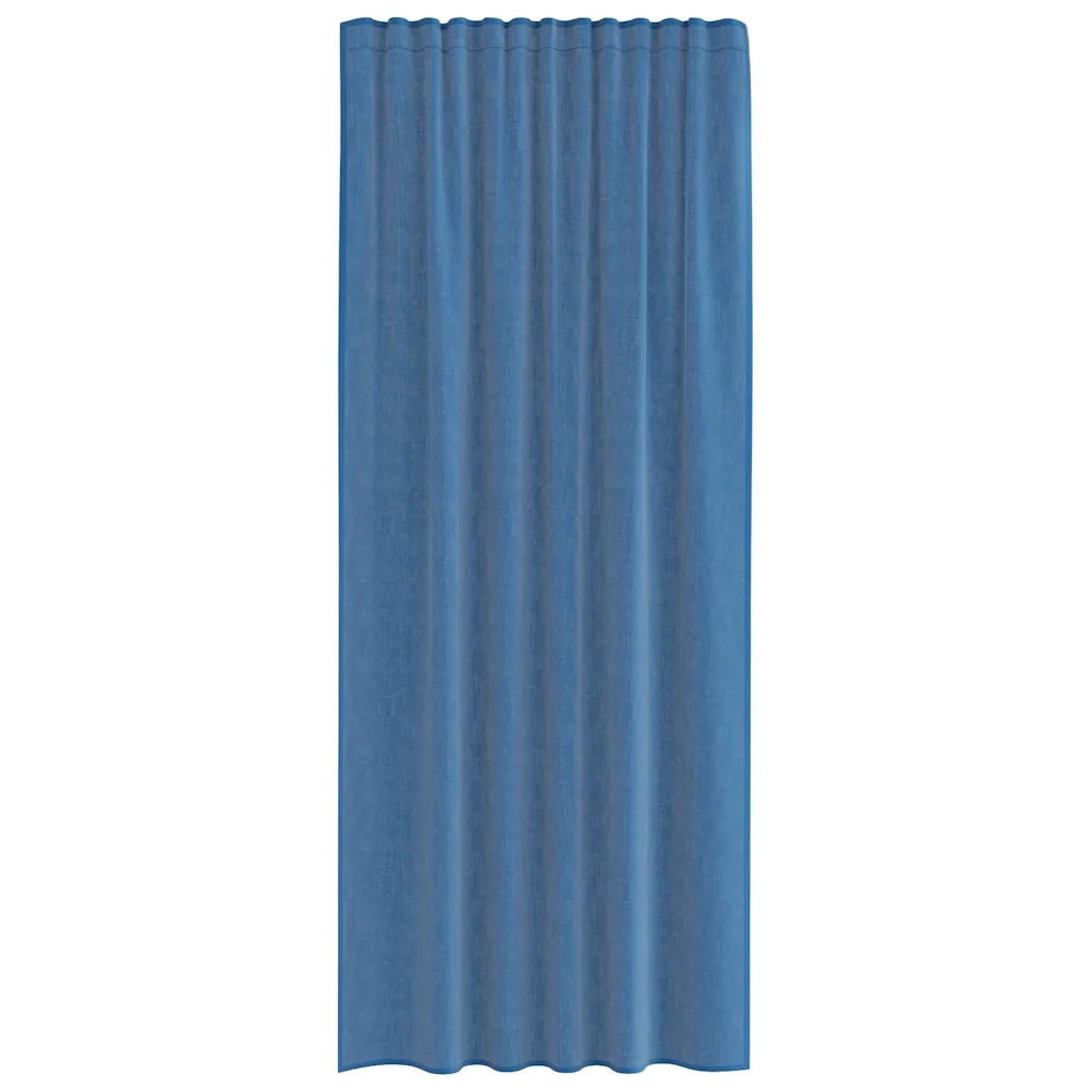 Tende in Voile con Tasche per Aste 2 pz Blu Reale 4102213