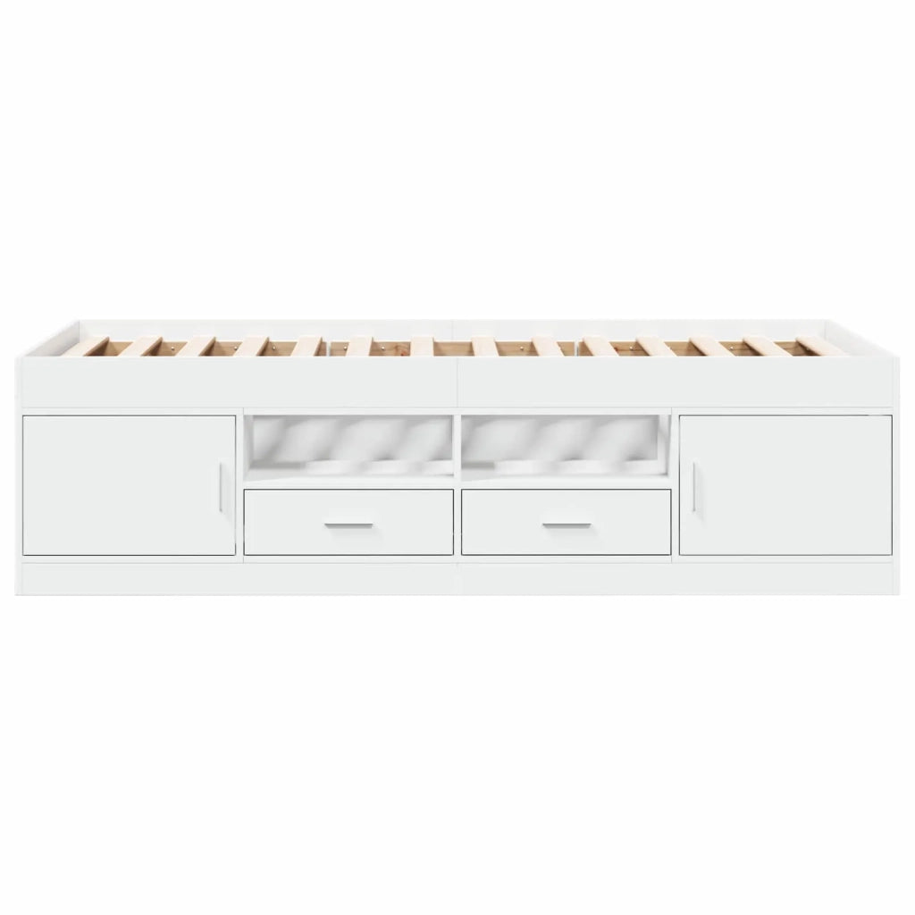 Telaio del letto con storage con cassetto Bianco 80 x 200 cm 3429493