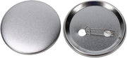 100 pezzi di Button Badge vuoto 5,8 cm di Metallo Round Badge Button Making Supplies con Copertura di Metallo di Retroflessibilità Pin di Button vuoto di Parti per Arti e Manufatti (58mm)