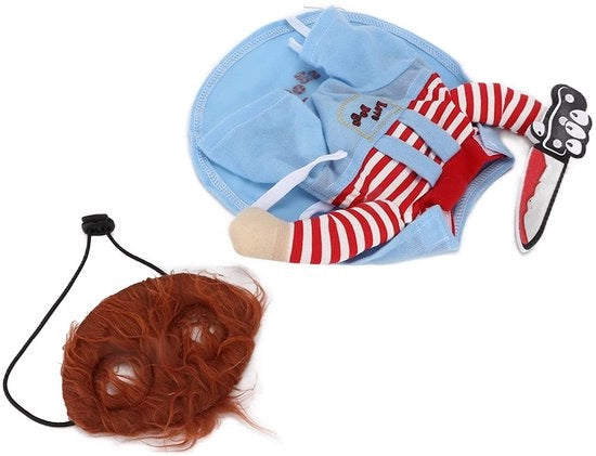 Costumi per cani adattabili - Costumi per cani da carnevale - Abbigliamento divertente per animali domestici - Materiale di poliestere morbido - Materiale respirante - Stile attraente - Abbigliamento per animali domestici