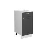 Vicco Mobiletto base per cucina Antracite-oro 40 cm senza piano di lavoro