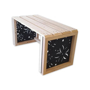 Panchina In Legno E Pvc Per Interno Ed Esterno Mod. FLOWERS