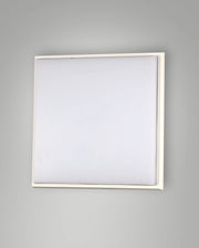 Desdy Plafoniera LED Quadrata 23W 2700lm 3000K Warm White Struttura in Metallo e Policarbonato Bianco IP54 Design Moderno 3314-61-102