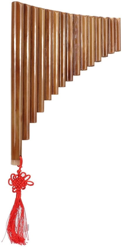 Flauto a 15 canne - Strumento musicale in bambù - Tradizionale strumento cinese - Adatto per principianti - Melodia regolabile - Manufatto artigianale e sostenibile