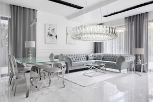 Plafoniera Led In Cristallo App1040-cp + Telecomando