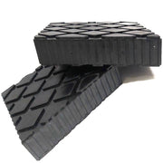 Trade Shop - Set 2 Pezzi Tamponi In Gomma Per Ponti Sollevatori Tampone 16 X 12 X 5 Cm -