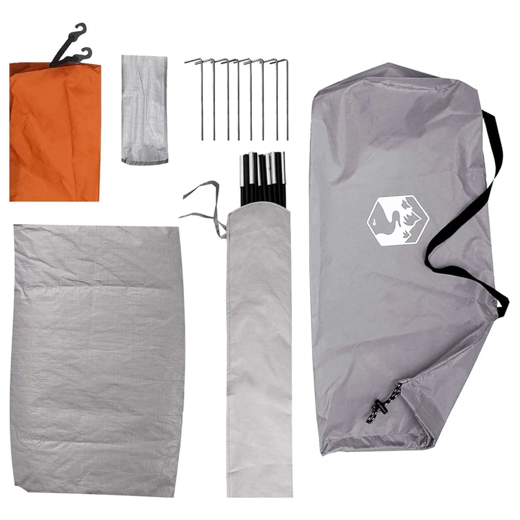 Tenda da campeggio Grigio e arancione 275 x 215 x 125 cm 42028634