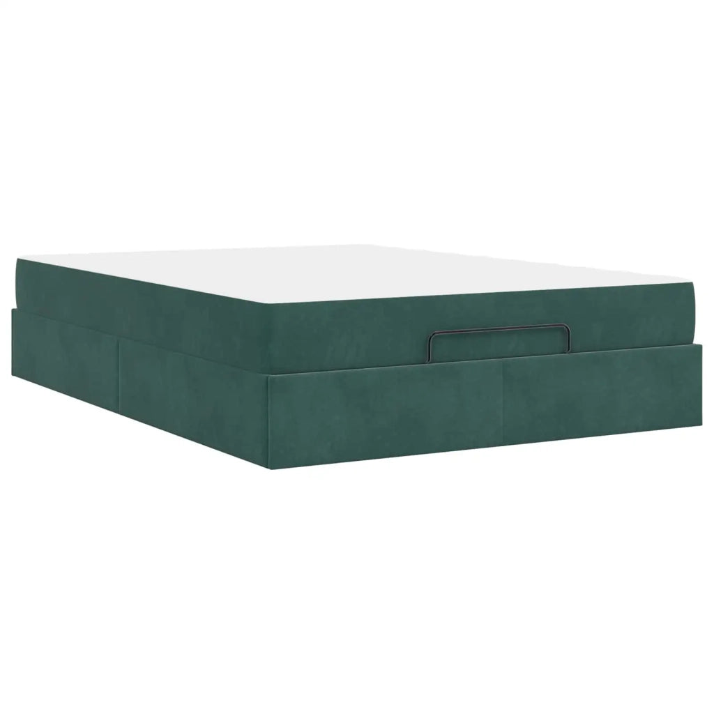 Struttura letto con materasso 2 pcs Verde Velluto 3399567