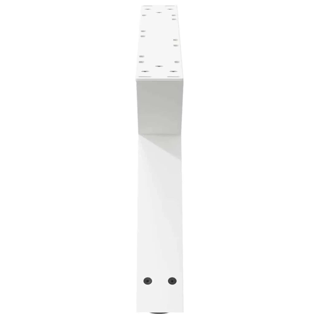 Set di 2 gambe regolabili per tavolino da caffè dal design moderno 70 x 30 cm in acciaio bianco 02_0056979