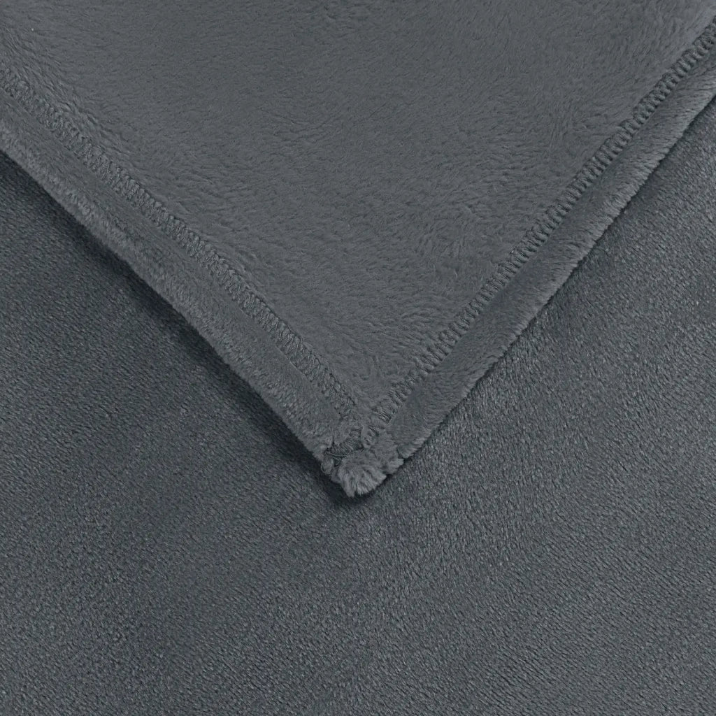 Coperte da Pile 6 pcs Grigio scuro 130 x 150 cm Panno