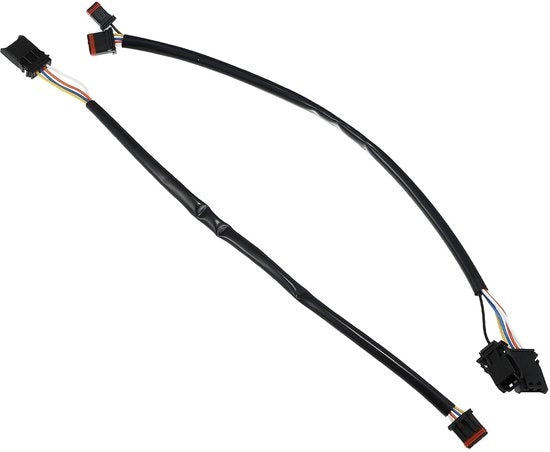 Alimentatore per 12V, cavo a piattaforma e circuiti di alimentazione per motocicletta Harley.