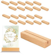 20 pezzi di supporti per menu in legno 10 x 3 x 2 cm supporto per menu supporto per cartello in legno standard per matrimoni ristoranti ricevimenti feste