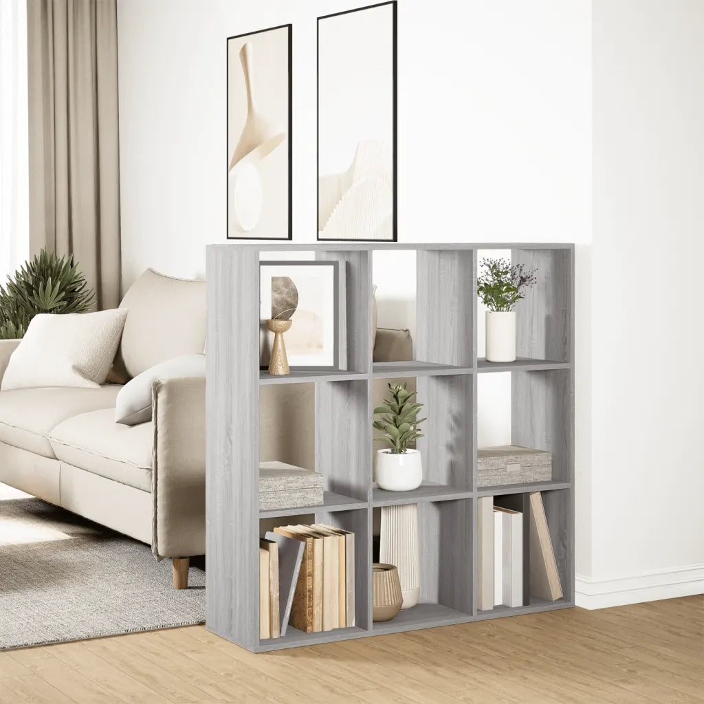 Libreria Divisorio Grigio Sonoma 102x29x103,5 cm in Truciolato 858044