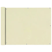 Paravento da Balcone in Tessuto Oxford 90x400 cm Crema cod mxl 24997