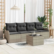Set Divano da Giardino-Sofa da Giardino-Divanetto da esterno Grigio chiaro polyrattan 425090