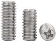 Viti a vitiello M2,5 x 2,5 mm - 100 pezzi - Acciaio inossidabile - Viti a vitiello - Elementi di fissaggio - Pennelli a vite