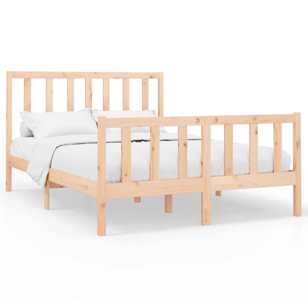 Giroletto senza Materasso-Struttura Letto 160x200 cm in Legno Massello di Pino 906854