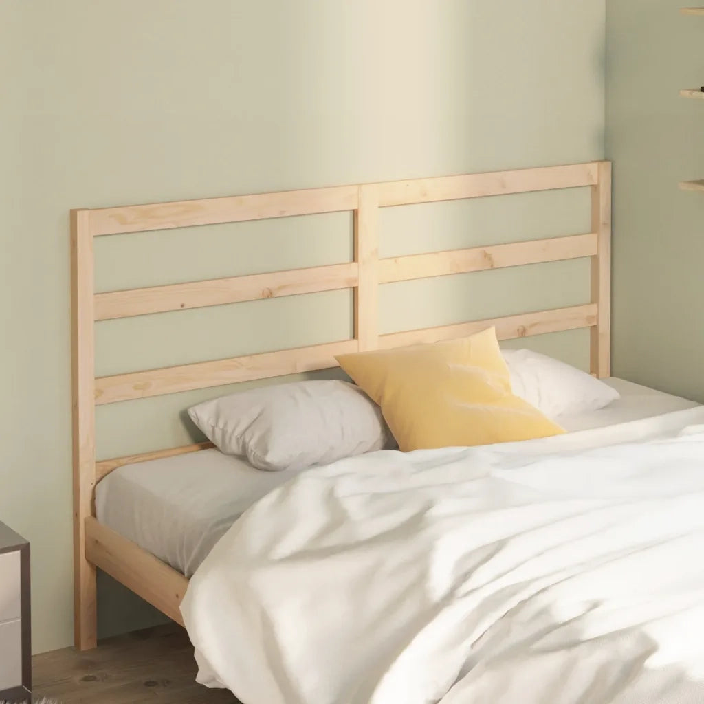 Testiera per Letto 141x4x100 cm in Legno Massello di Pino 817635