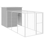 Pollaio/recinto con recinto chiaro 165 x 455 x 181 cm acciaio zincato grigio 02_0043965